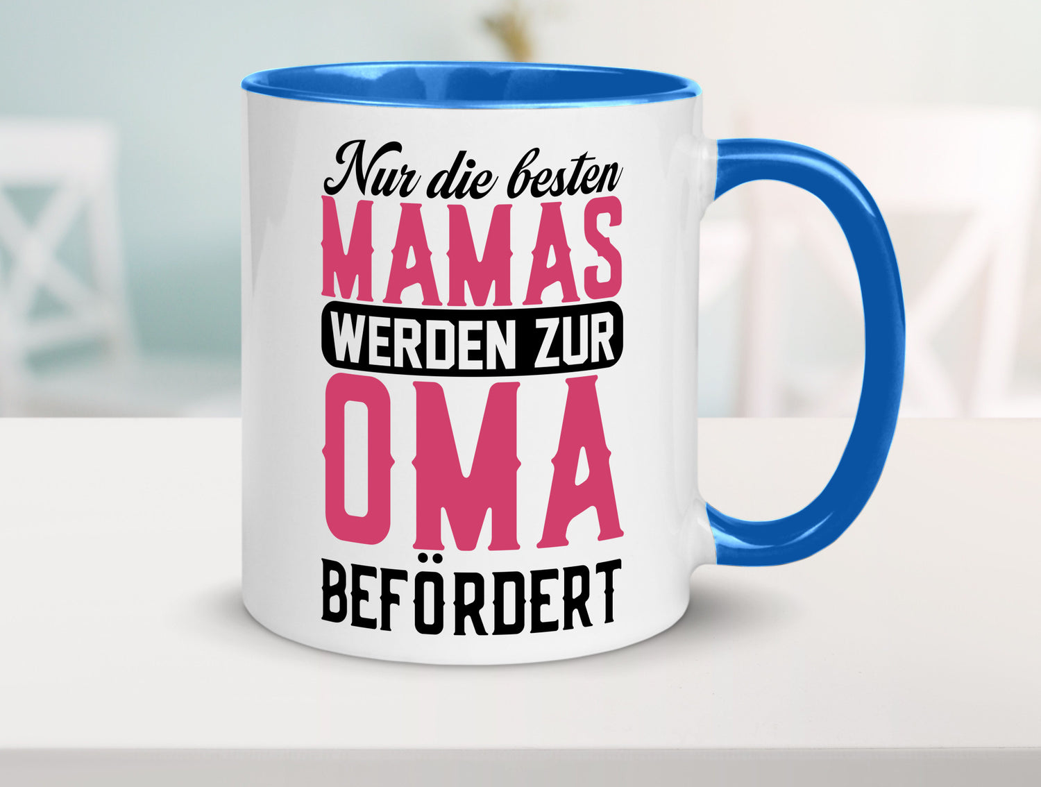 Beste Mama wird zur Oma befördert | Großmutter lustiger Spruch Geschenk Familie