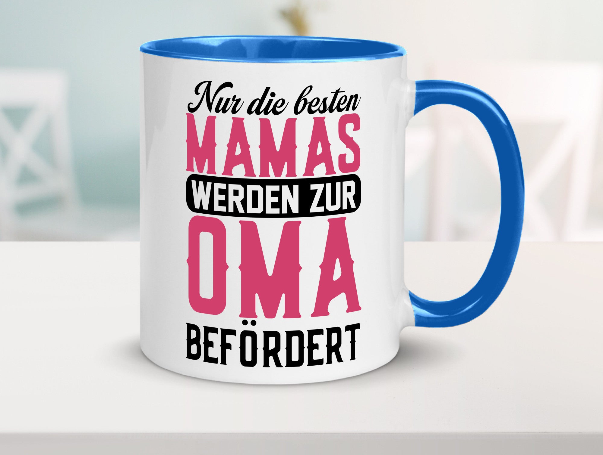 Beste Mama wird zur Oma befördert | Großmutter lustiger Spruch Geschenk Familie