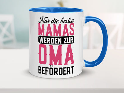 Beste Mama wird zur Oma befördert | Großmutter lustiger Spruch Geschenk Familie