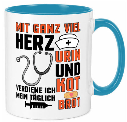 Verdiene mein Täglich Brot | Krankenschwester Krankenhaus lustiger Spruch Tasse