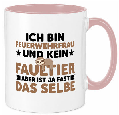 Ich bin kein Faultier: Feuerwehrfrau | Feuerwehr lustiger Spruch Geschenk