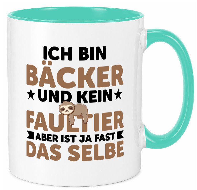 Ich bin kein Faultier: Bäcker | Bäckerei Backen Konditor Humor Tierliebhaber