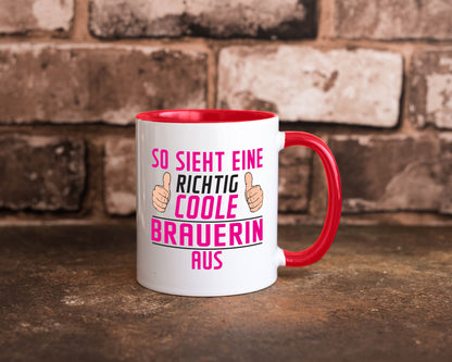 Richtig Coole Brauerin | Bier Brauerei Geschenk Humor Geschenkidee lustiger