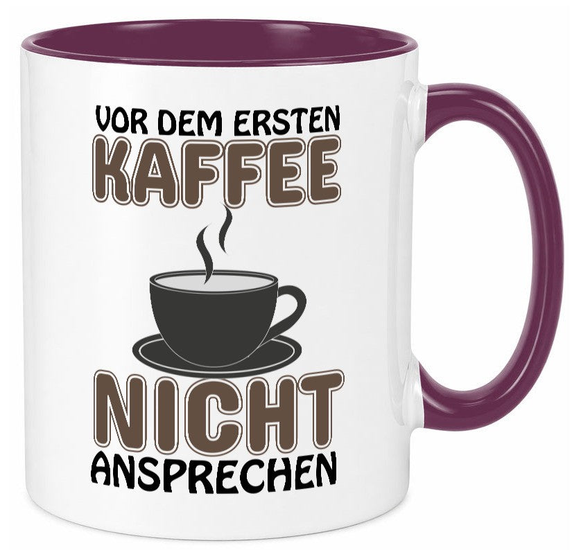 Nicht ansprechen lustiger Spruch Geschenk Humor Geschenkidee Tasse