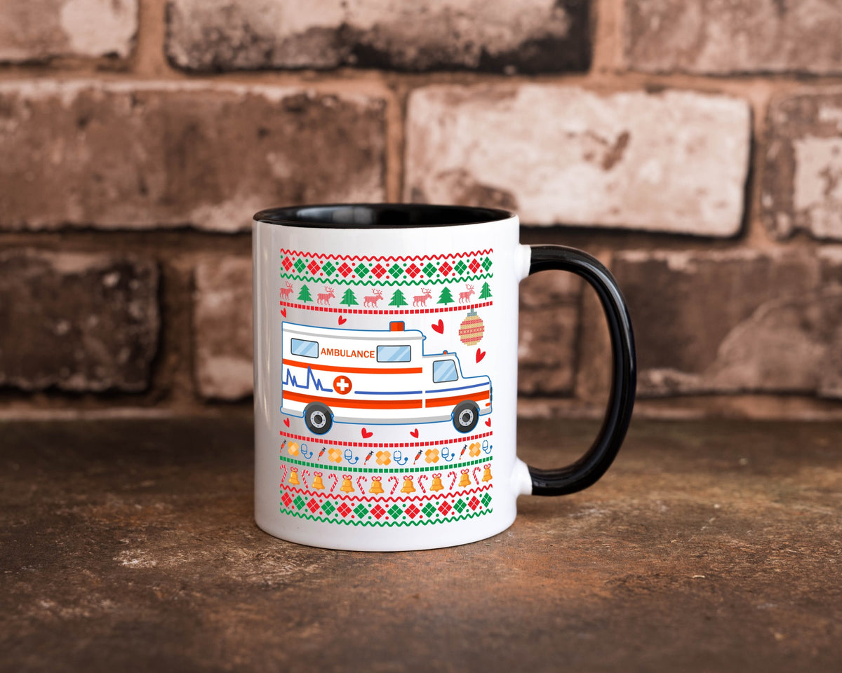 Krankenwagen | Ugly Christmas Emergency lustig Humor Geschenkidee Geschenk Tasse