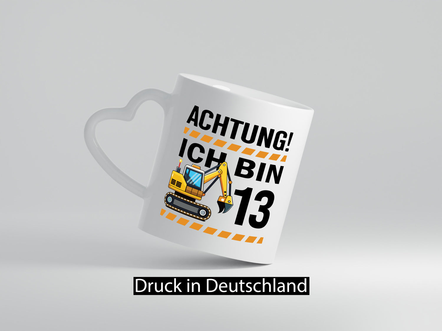 13 Geburtstag Ich bin | Bagger Junge Humor Geschenkidee Tasse
