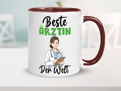 Beste Ärztin | Medizin Doktorin Fachärztin v2 Humor Geschenkidee Tasse