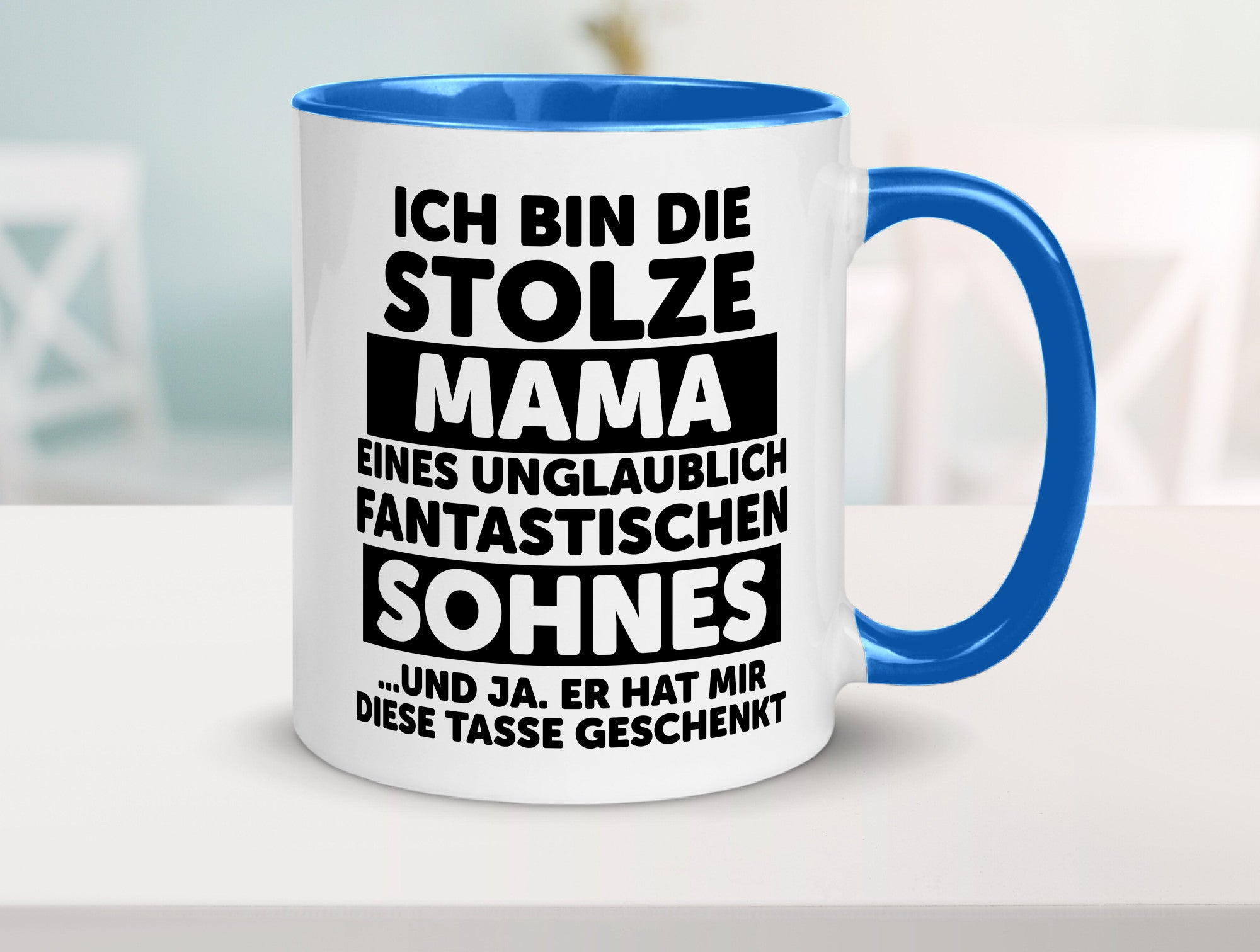 Stolze Mama | Fantastischer Sohn Beste Humor Familie Geschenkidee Tasse