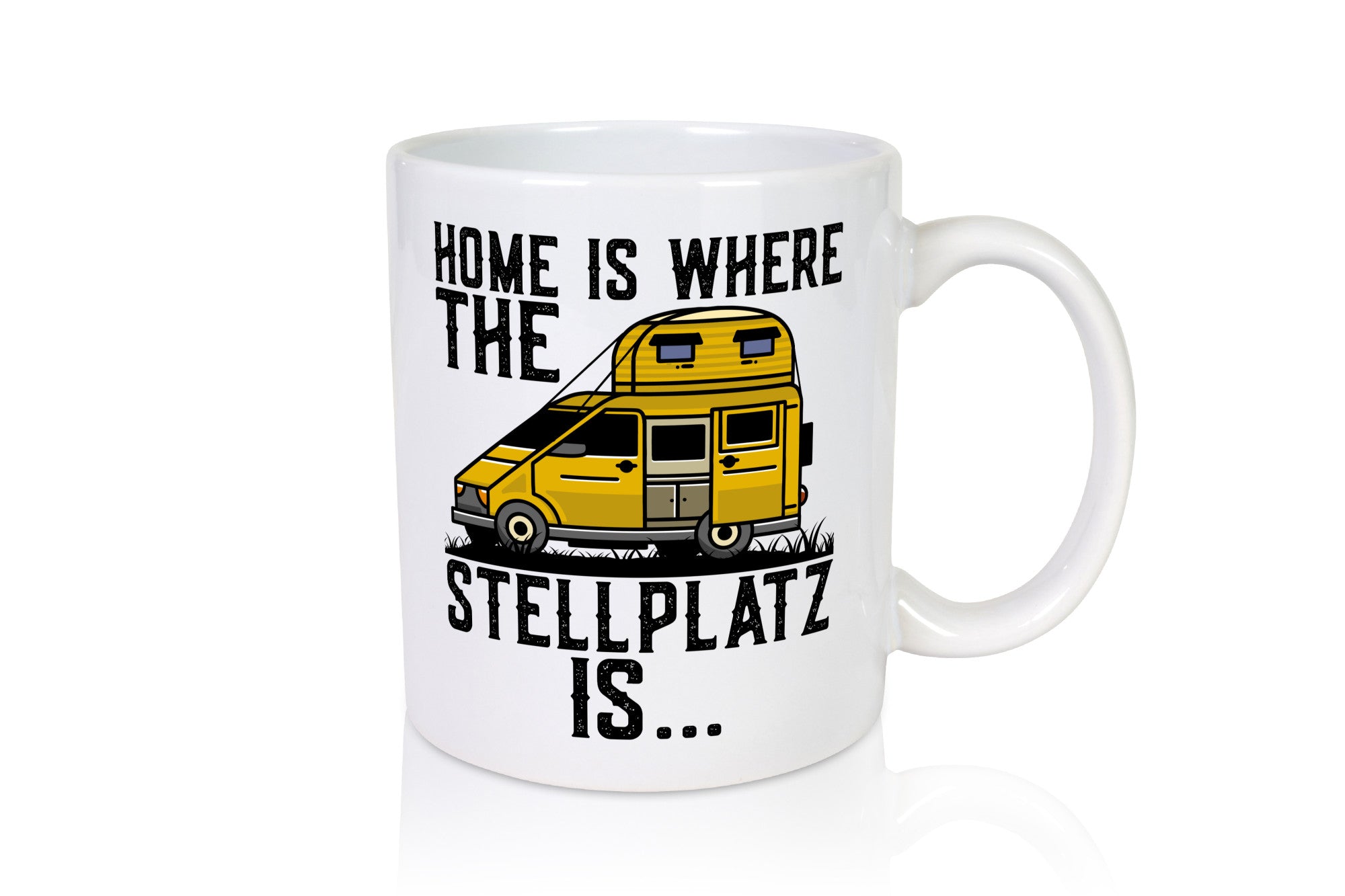 Camping | Wohnmobil Camper-Liebe Stellplatz Panorama Geschenkidee Humor Tasse