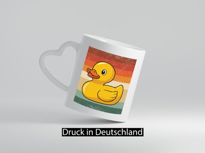 Enten | Entchen Gummiente Retro Vintage Geschenkidee Humor Tasse