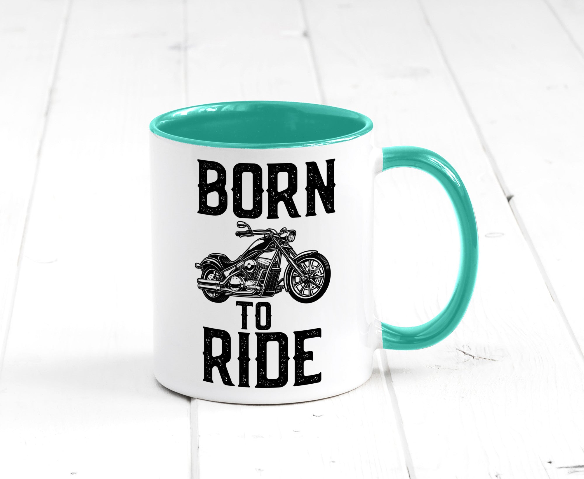 Born to ride | Biker Tasse Motorradfahrer Motorrad lustiger Spruch Geschenk
