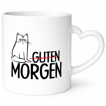 Guten Morgen Katze Geschenkidee Tierliebhaber Humor Tasse