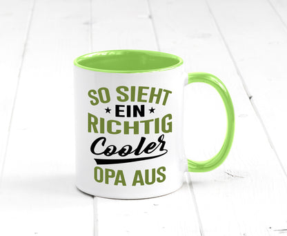 So sieht ein richtig Cooler Opa aus | Großvater Geschenkidee Familie Humor Tasse