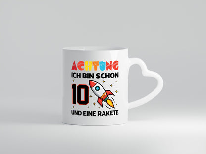 10. Geburtstag | Rakete Weltraum 10 Jahre Galaxy Humor Geschenkidee Tasse
