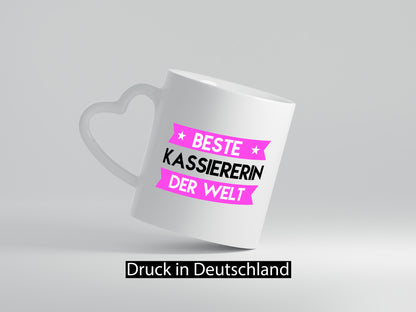 Beste Kassiererin lustiger Spruch Geschenk Humor Geschenkidee Tasse
