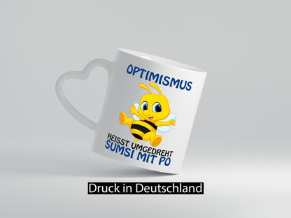 Optimismus Sumsi mit Po | lustige Biene Witz Comic v2 lustiger Spruch Geschenk
