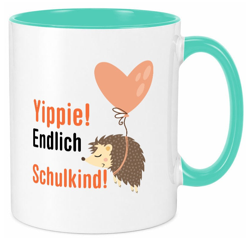 Schulkind | Einschulung 1. Klasse Grundschule v2 Geschenk Humor Geschenkidee Tasse