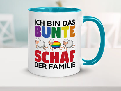 LGBTQ+ Tasse | Buntes Schaf Regenbogen Humor Geschenkidee