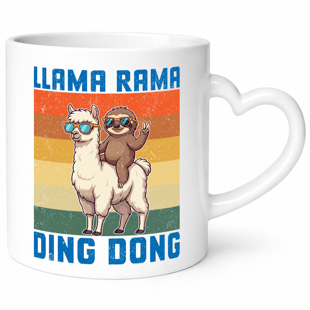 Lama rama ding dong | Faultier lustiger Spruch Geschenk Tierliebhaber Humor