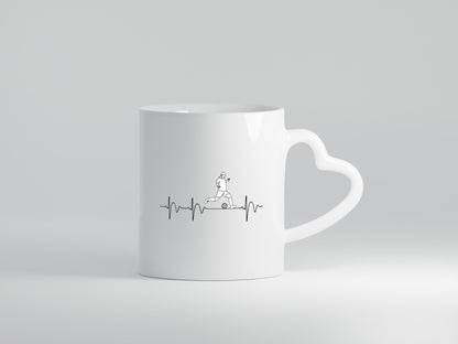 Herzschlag Fußball | Motiv Sport Fußballverein Geschenkidee Humor Tasse