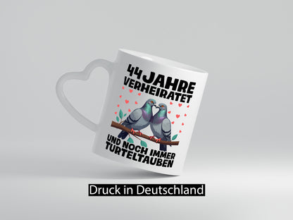 44 Jahre verheiratet | Turteltauben Ehe Ehepaar lustig Humor Geschenkidee