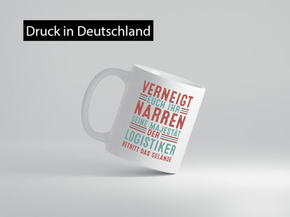 Verneigt euch: Logistiker | Beruf Logistik lustig Arbeit Kollegen Büro Geschenk