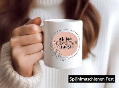 Ich bin Systemrelevant | Krankenschwester Hase mit Maske lustig Humor