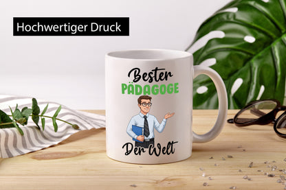 Bester Pädagoge | Pädagogik v2 lustiger Spruch Geschenk Humor Geschenkidee Tasse