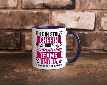 Stolze Chefin | Tolles Team Mitarbeiter lustig Arbeit Kollegen Büro Geschenk