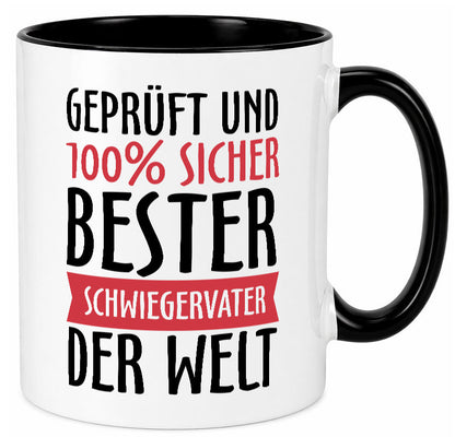 Bester Schwiegervater Geschenk Familie Geschenkidee lustiger Spruch Tasse