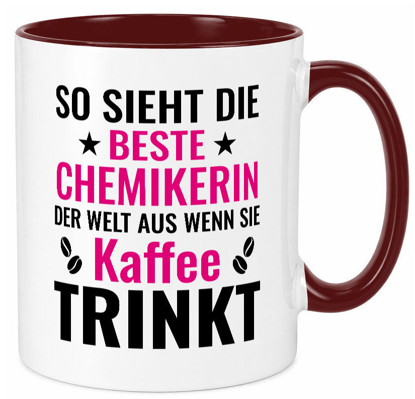 Kaffee trinkt: Chemikerin | Chemie Labor Geschenkidee Humor Tasse