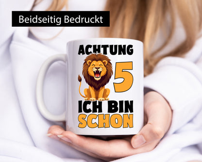 5. Geburtstag | 5 Jahre Löwe Geschenkidee Humor Tasse