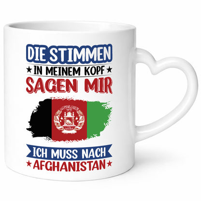 Afghanistan | Urlaub Stimmen in meinem Kopf Traumland lustiger Spruch Geschenk