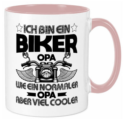 Ich bin ein Biker Opa |Viel cooler als normale Opas Geschenk Familie Tasse
