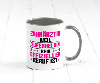 Superheldin Zahnärztin | Zahnmedizin Beruf Geschenkidee Arbeit Kollegen Büro