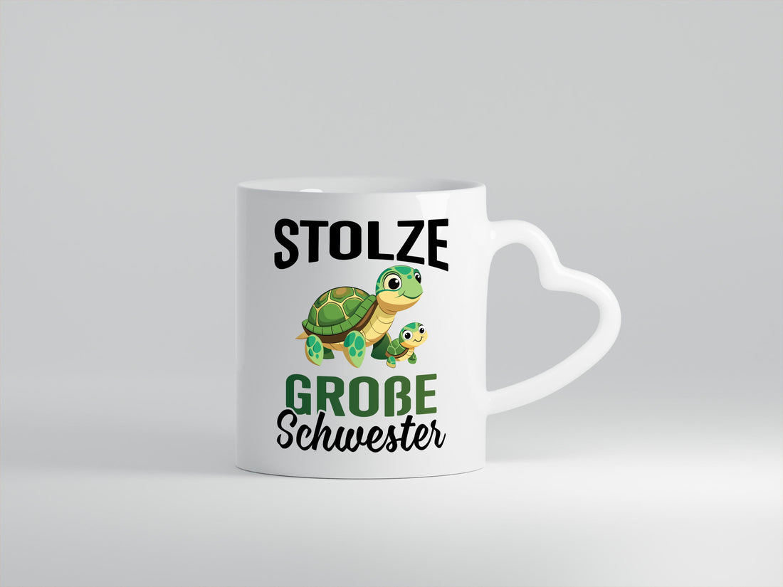 Stolze große Schwester | Schildgröte Geschwister Humor Geschenkidee Tasse