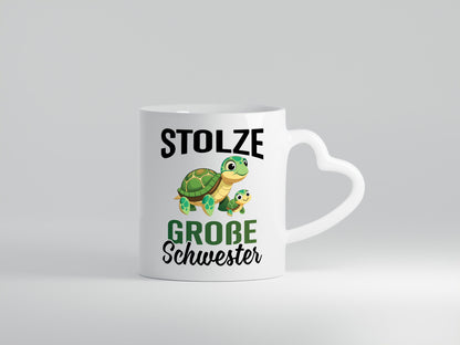 Stolze große Schwester | Schildgröte Geschwister Humor Geschenkidee Tasse