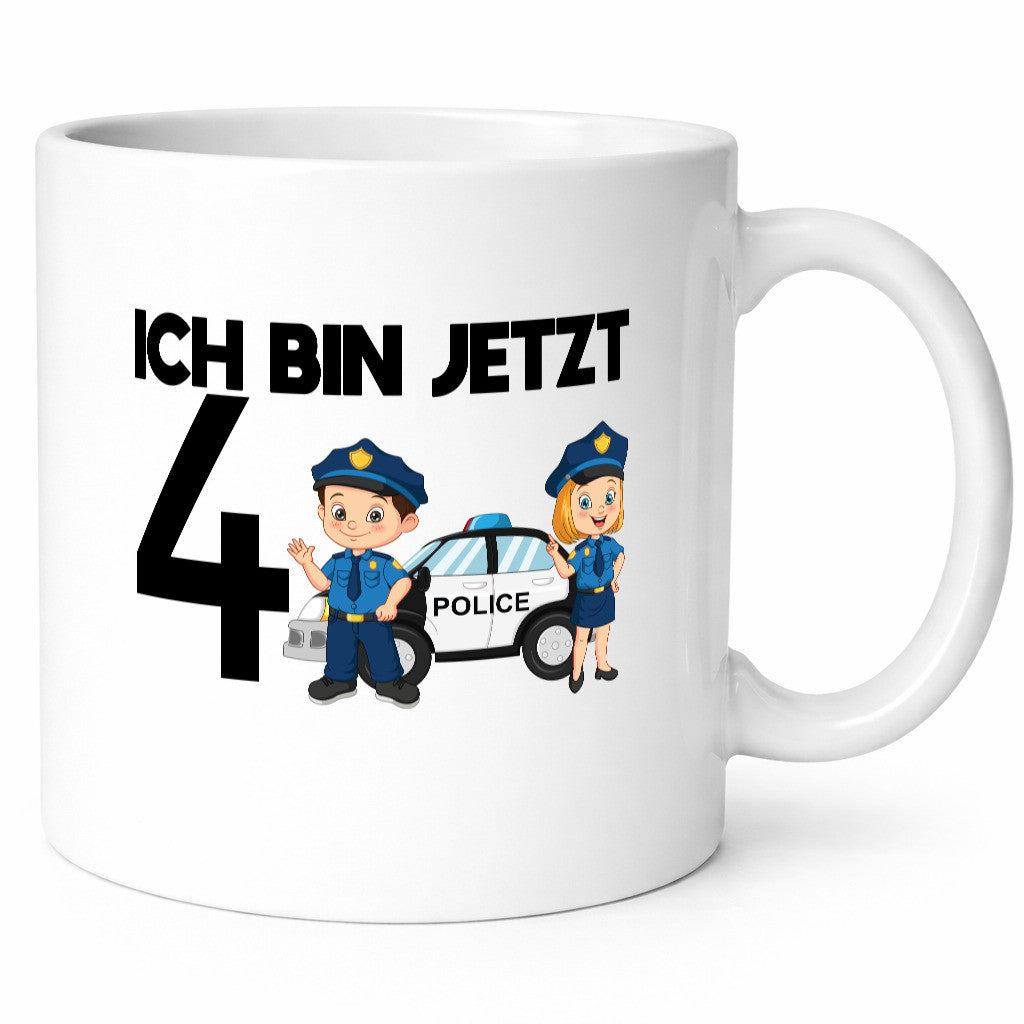 Ich bin jetzt 4 | Polizei 4. Geburtstag Jähriger Geschenk Geschenkidee lustiger