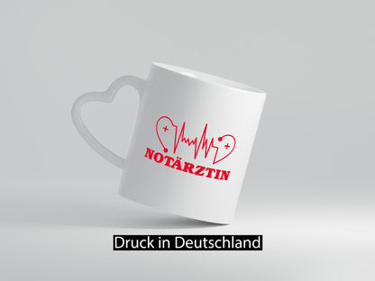 Notärztin Motiv | Herzschlag Ärztin Stethoskop Geschenk Humor Geschenkidee