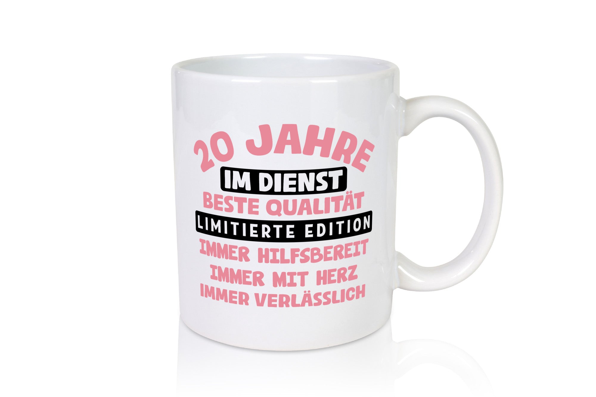 20 Jahre im Dienst | Jubiläum Arbeit v11 Geschenkidee Kollegen Büro Humor Tasse