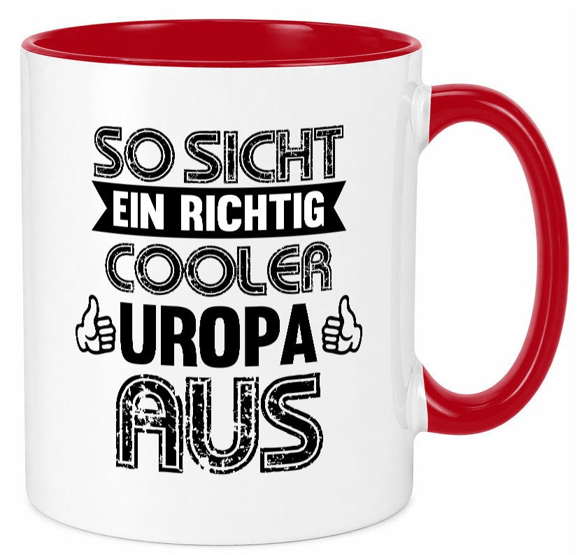 So sieht ein cooler uropa aus | Enkel lustiger Spruch Geschenk Familie Tasse