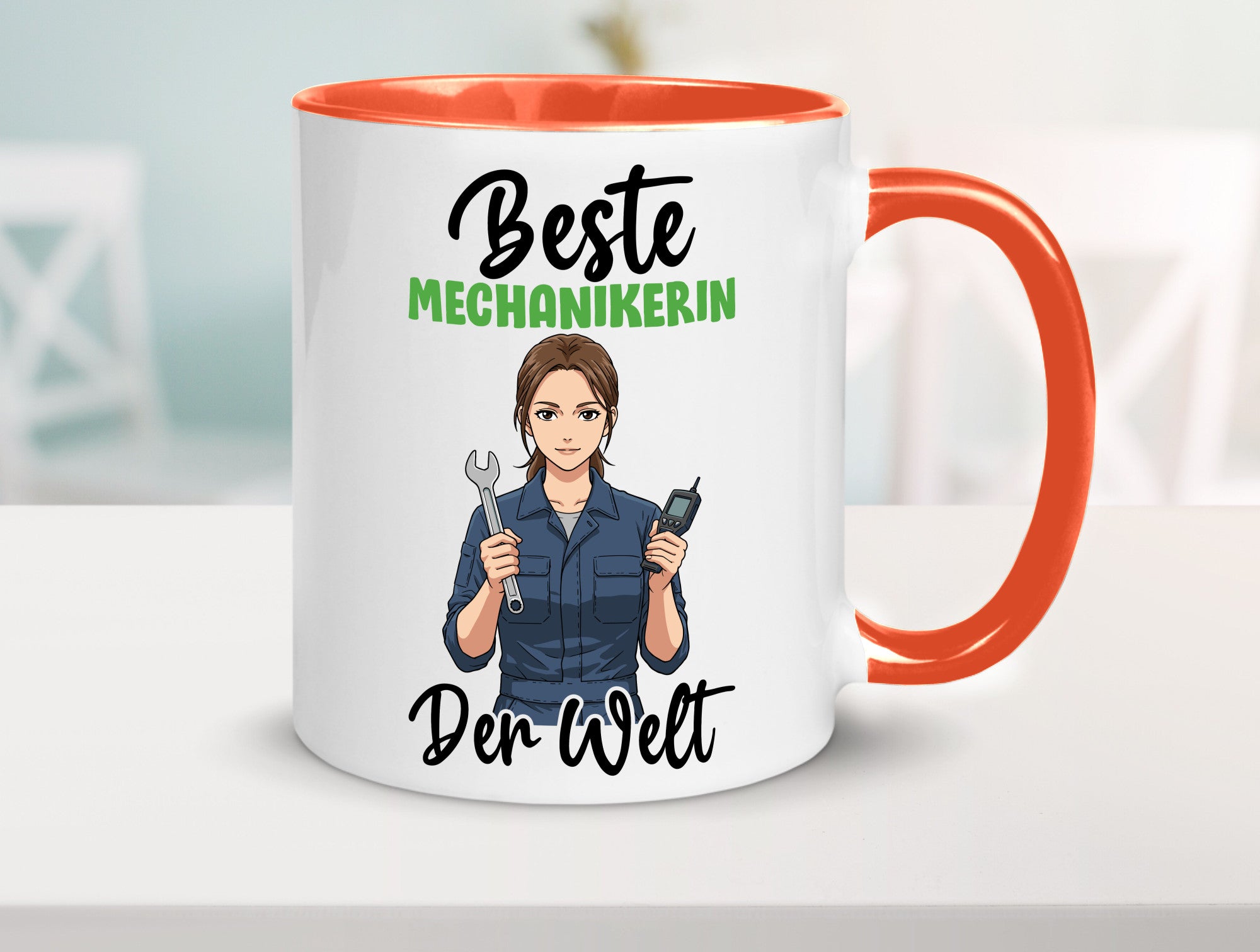 Beste Mechanikerin | KFZ v2 Humor Geschenkidee Tasse
