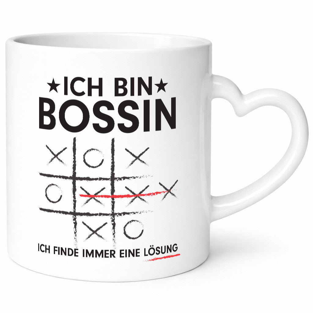 Lösung finden: Bossin | Führungskraft Vorgesetzte v2 Humor Geschenkidee Tasse