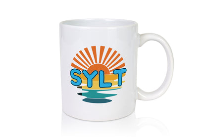 Sylt Tasse | Sonnenuntergang Sylter Möwen Motiv Geschenkidee Humor