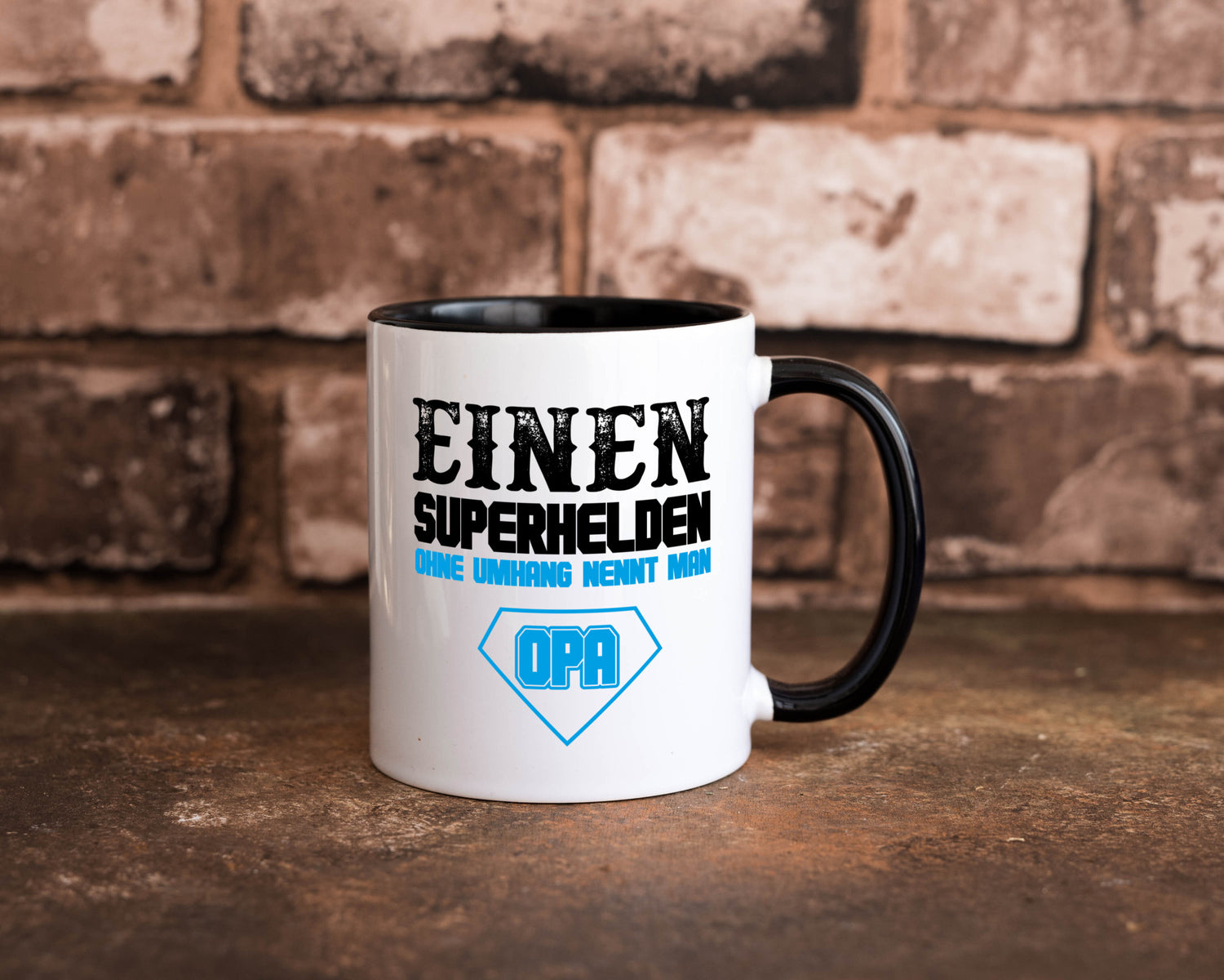 Superheld Opa Geschenk Familie Geschenkidee lustiger Spruch Tasse