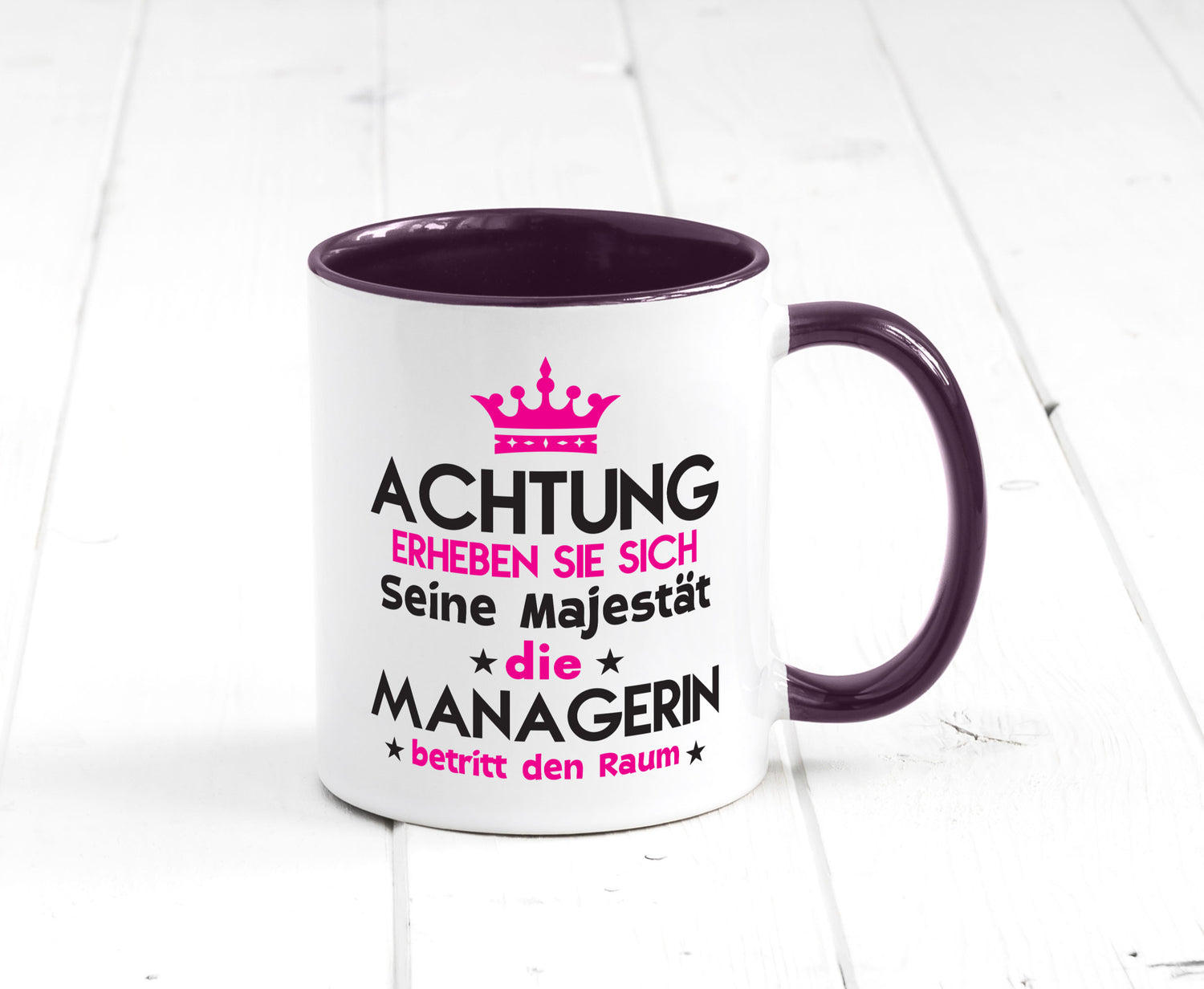 Seine Majestät Managerin | Management lustig Humor Geschenkidee Geschenk Tasse