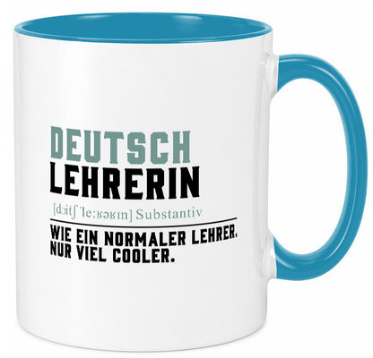 Deutschlehrerin | Lehrerin Unterricht Lieblinglehrerin Geschenkidee Humor Tasse