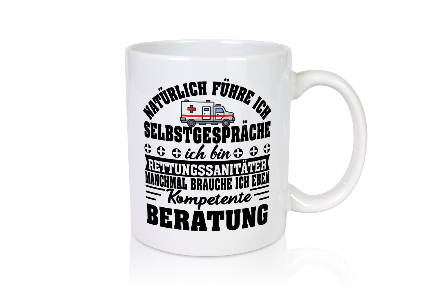 Sanitäter Monologe | Kompetente Beratung Humor Geschenkidee Tasse