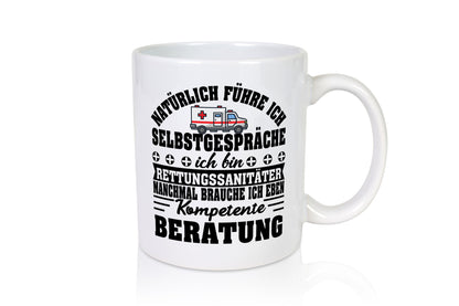 Sanitäter Monologe | Kompetente Beratung Humor Geschenkidee Tasse
