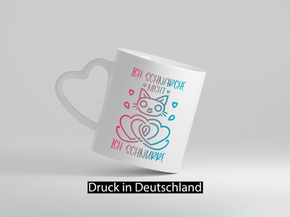 Ich schnarche nicht, schnurre | Katze lustiger Spruch Geschenk Tierliebhaber